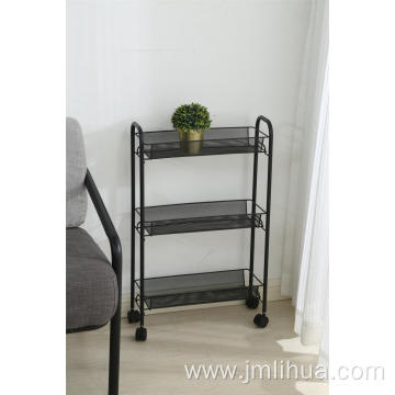 3 mesh tier kitchen cart